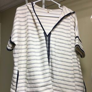 Madewell striped sweater/ poncho. XS/S.